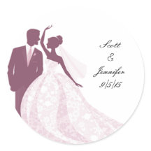 Bride and Groom Sticker
