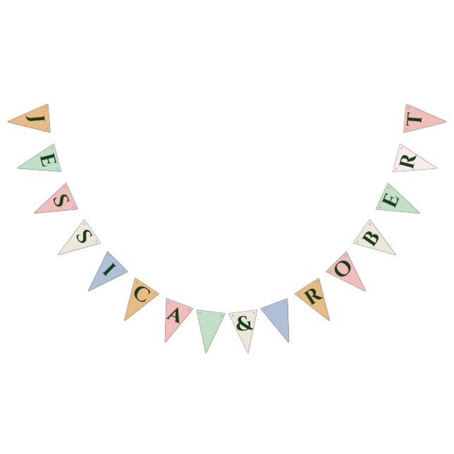 Bride and Groom Wedding Bunting (All)