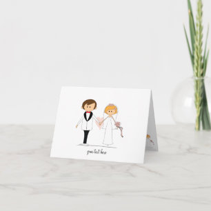 Bride and Groom Wedding Cards