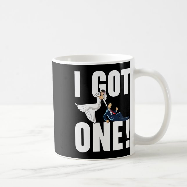 Bride And Groom Wedding Day Marriage Just Married  Coffee Mug (Right)