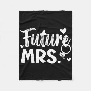 Bride And Groom Wedding Day Marriage Just Married  Fleece Blanket