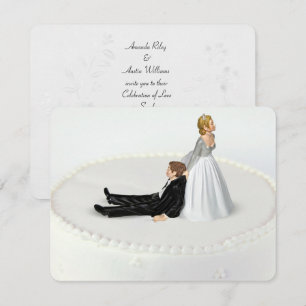 Bride and Groom wedding humour Invitation