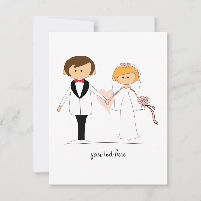Bride and Groom Wedding Invitations (Front)