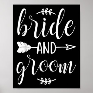 Bride And Groom Wedding Marriage Love Engaged Poster
