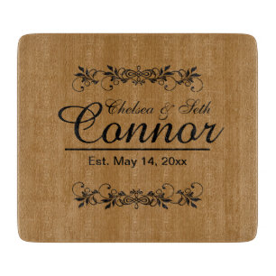 Bride and Groom Wedding or Anniversary   DIY Text Cutting Board
