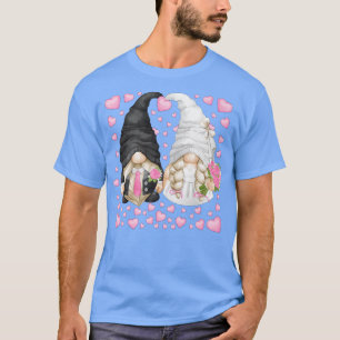 Bride And Groom With Cute Heart Pattern Mr T-Shirt