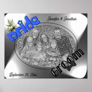 Bride And GroomFrame Create Your Own Photo Poster