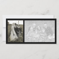 Bride and Tractor Country Wedding Thank You