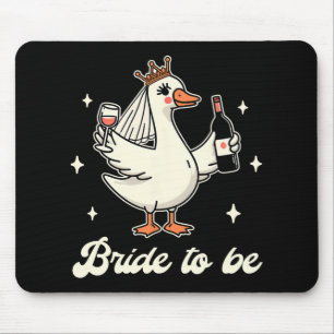 Bride Babe Bridal Shower Wedding Silly Goose Bride Mouse Mat