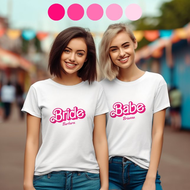 Bride Babe Tribe T-Shirt Bachelorette Retro Tee (Creator Uploaded)