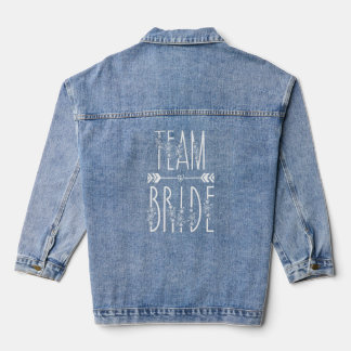 Bride Bacherlotte Bridal Party Tribe Bridesmaid Te Denim Jacket