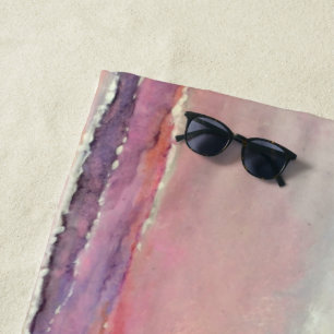 Bride Beach Pastel Sunset Beach Towel