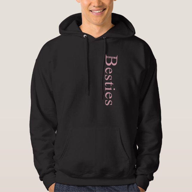 Bride Bestie Bachelorette Party Maid of Honor Brid Hoodie (Front)