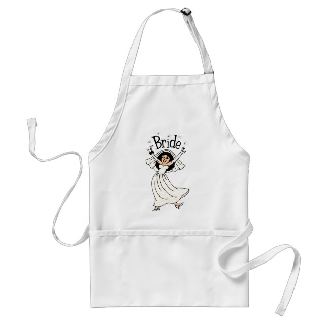 Bride (Black Hair) Standard Apron (Front)