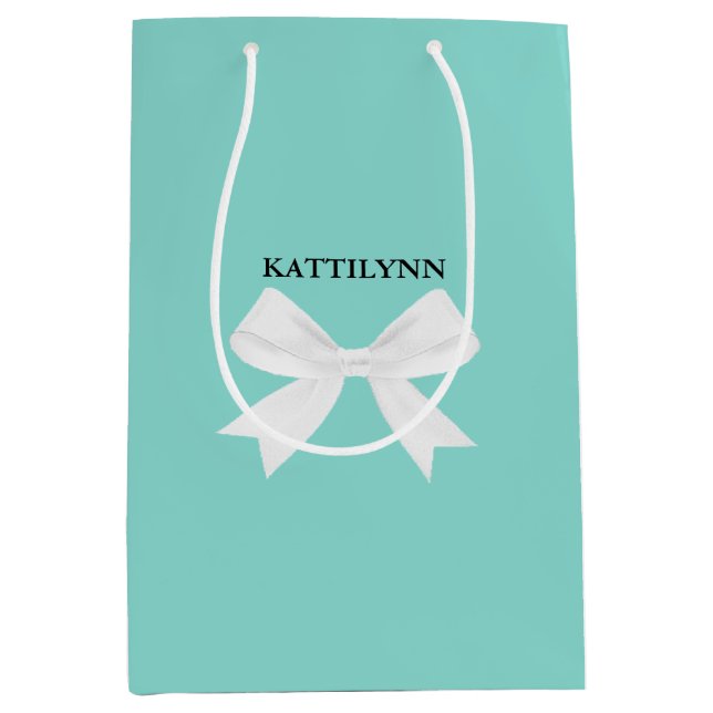 BRIDE Bling & Fabulous Bridal Shower Tiara Party Medium Gift Bag (Front)