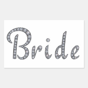 Bride bling sticker