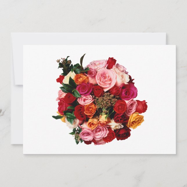 Bride Bouquet  Thank You Card (Front)