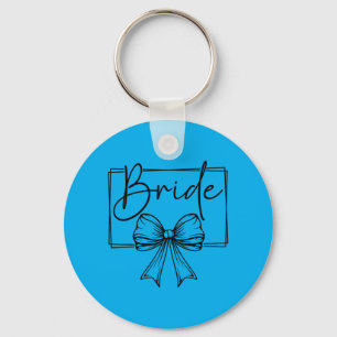 Bride Bow Wedding Party Bachelorette Bridal Key Ring