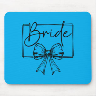 Bride Bow Wedding Party Bachelorette Bridal Mouse Mat