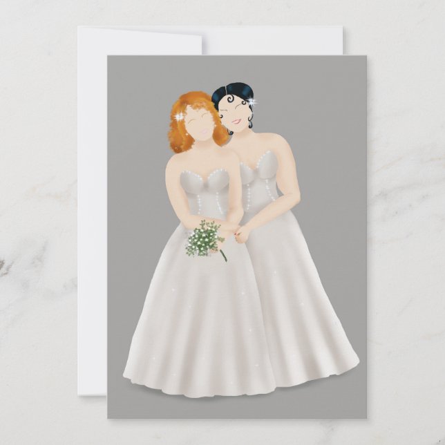 Bride & Bride Save The Date (Front)