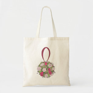 Bride Bridesmaid Rose Bouquet Floral Wedding Tote