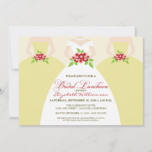 Bride & Bridesmaids Bridal Luncheon Invite (ivory)