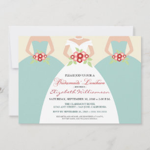 Bride & Bridesmaids Bridal Luncheon (seaside) Invitation