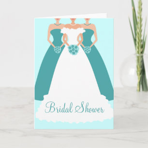 Bride & Bridesmaids Bridal Shower Invitation