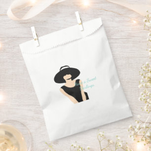 Bride & Bridesmaids Lady & Hat Bridal Shower Party Favour Bags