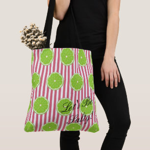BRIDE & Bridesmaids Limes & Nantucket Red Fiesta Tote Bag