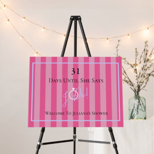 BRIDE & Bridesmaids Lingerie Bridal Shower Party Poster