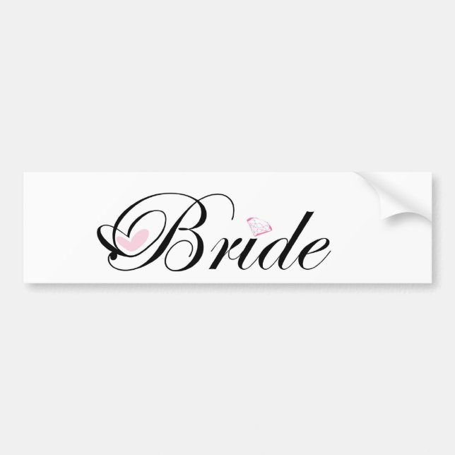 Bride Bumper Sticker (Front)
