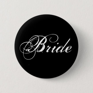 Bride Button in Black