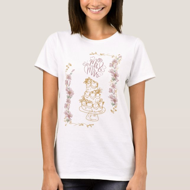 bride , cake T-Shirt (Front)