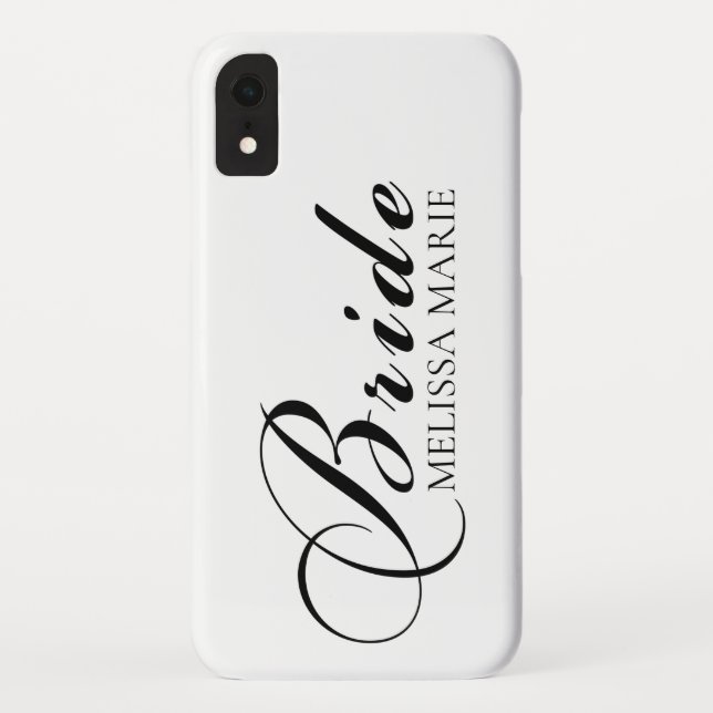 Bride Calligraphy Script Case-Mate iPhone Case (Back)