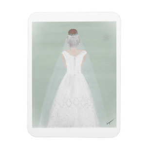 Bride card magnet