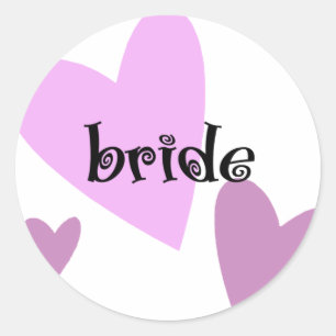 Bride Classic Round Sticker