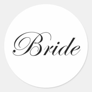 Bride Classic Round Sticker