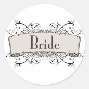 *Bride Classic Round Sticker