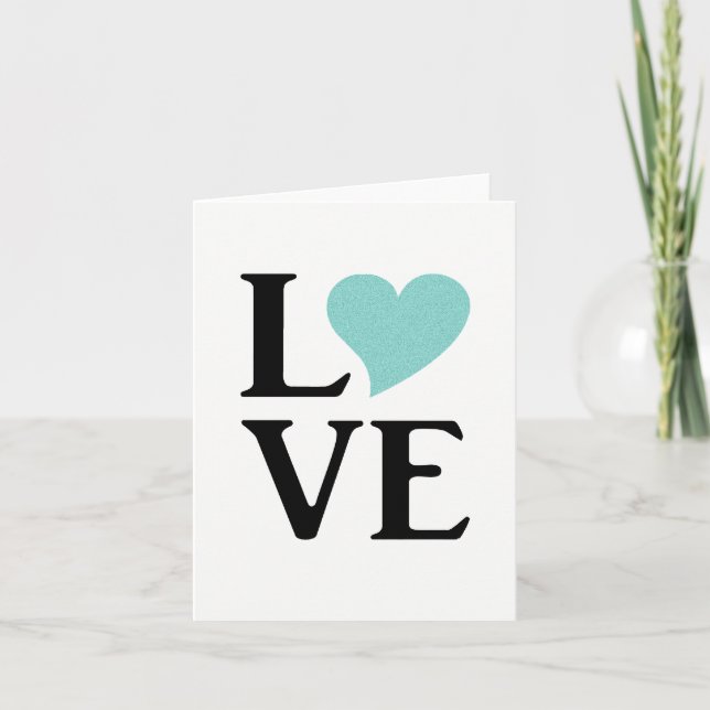 Bride Co All You Need Is Love Party Wedding Note Card (Front)