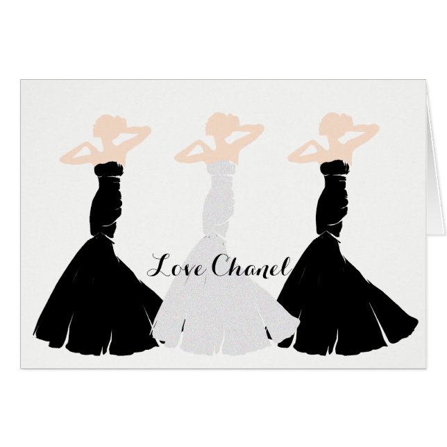 BRIDE & CO Black & White Bridal Wedding Party Note (Front Horizontal)