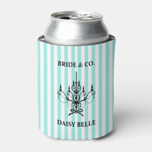Bride & Co. Bridal Shower Turquoise Can Cooler