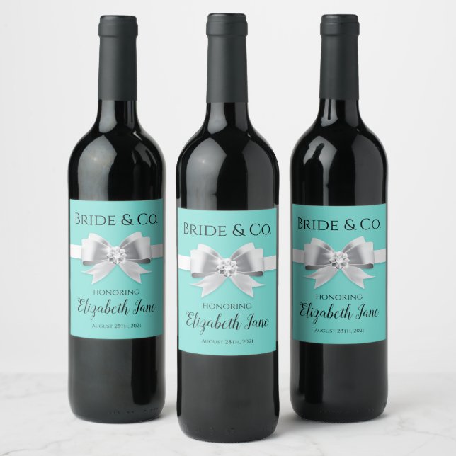 Bride & Co. Bridal Shower Wine Bottle Labels (Bottles)