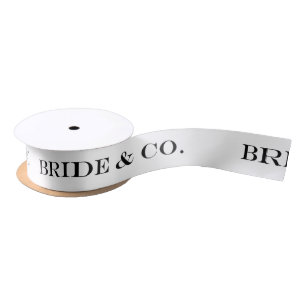 BRIDE & CO. Bride To Be Party Shower Party Ribbon Satin Ribbon