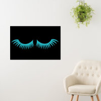 BRIDE CO Darling Teal Blue Eyelashes Party