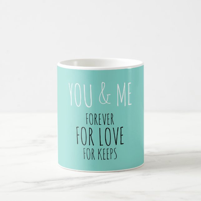 Bride & Co Forever You And Me Bridal Party Favour Coffee Mug (Center)