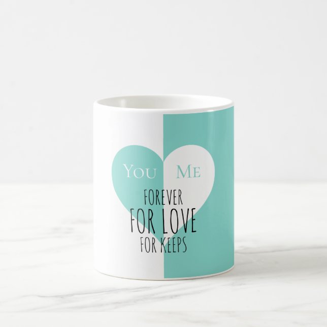 Bride Co Forever You Me Wedding Suite Party Favour Magic Mug (Center)