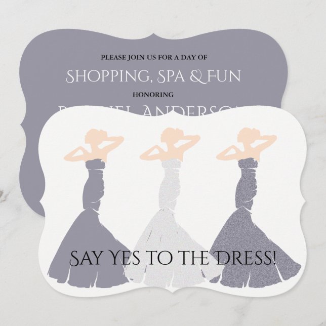 BRIDE & CO Lavender Be My Bridesmaid Bridal Party Invitation (Front/Back)