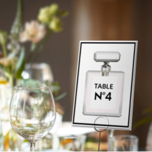 BRIDE & CO Paris Theme Shower Party Centerpiece Table Number