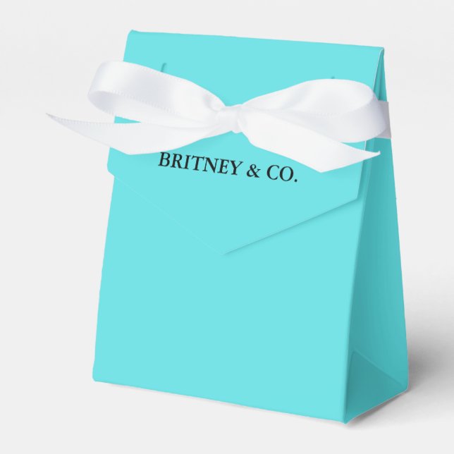 Bride & Co. Personalised Favour Box (Front Side)